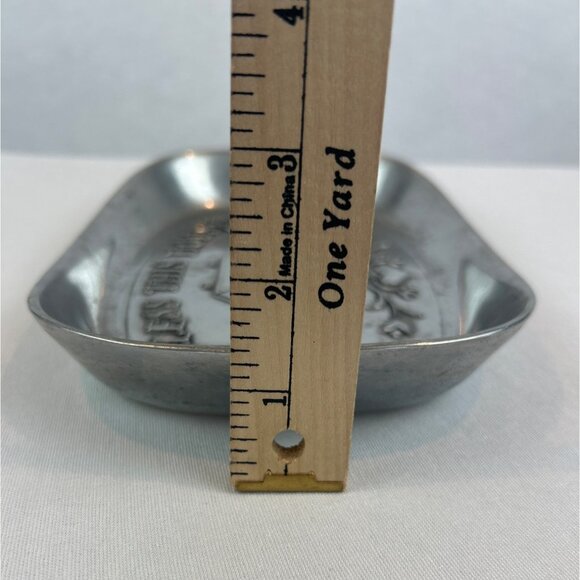 Bless This House Decorative RWP Pewter Tray 9x6.5 Heart House Design - Picture 10 of 10